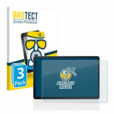 Abbildung von BROTECT Entspiegelungs Schutzglas für Samsung Galaxy Tab S7 FE (im Querformat) (3 Stück) Schutz Folie Panzerfolie Glas Matt [Kratzfest 9H]
