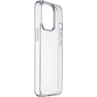 Abbildung von cellularline Clear Strong iPhone 15 Hartschalenhülle mit Gummirändern Anti Shock Schützt vor Stößen und Stürzen Kompatibel kabellosem Laden Enthält recyceltes Material Transparent