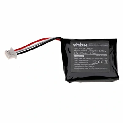 Abbildung von vhbw Akku Ersatz für Logitech 533 000067, AHB472625PST, L/N: 1109, 1110 Wireless Headset Kopfhörer (320mAh, 3,7V, Li Polymer)