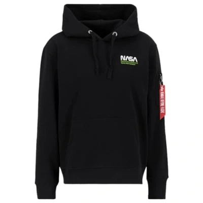 Abbildung von Alpha Industries Skylab NASA Hoody Kapuzensweat für Herren Black/Green