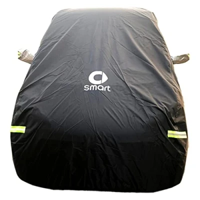 Abbildung von Vollgarage Autoplane Autoabdeckung für Smart Fortwo 451 oder 453 Ganzgarage Auto Abdeckplane Mobile Garage Wasserdicht SchutzhüLle Abdeckung Winter Sommer