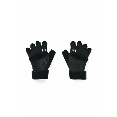 Abbildung von Under Armour Damen Mesh HB 2PK, atmungsaktive Gym Handschuhe mit Handfläche aus Leder, verstellbare Trainingshandschuhe Tasche für Schlüssel