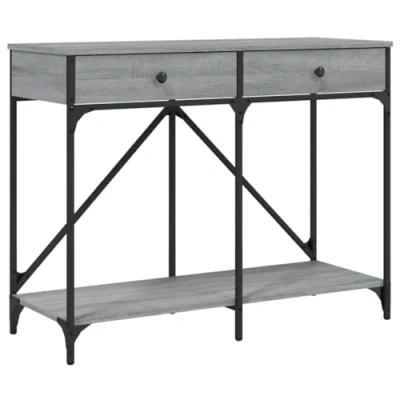 Abbildung von vidaXL Beistelltisch Konsolentisch Grau Sonoma 100x39x78,5 cm Holzwerkstoff (1 St)
