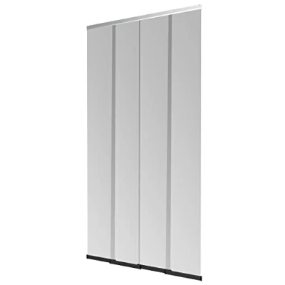 Abbildung von Windhager PLUS Fliegengitter Türvorhang COMFORT, Lamellenvorhang, Insektenschutz Vorhang, 120 x 250cm, Alu, 04550