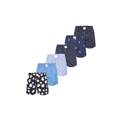 Abbildung von Phil &amp; Co. Berlin 6 PACK Prints Boxershorts, Herren, Größe: Medium, Mix