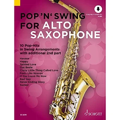 Abbildung von Pop &#039;n&#039; Swing For Alto Saxophone: 12 Hits in Arrangements zusätzlich mit 2. Stimme. Band 1. 1 2 Alt Saxophone. (Pop Swing, 1)