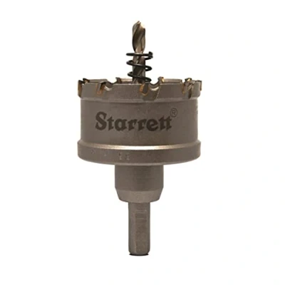 Abbildung von Starrett Hartmetall Lochsäge CTD55 TCT Tiefschnitt für Metall Edelstahl Eisen Aluminium 55mm