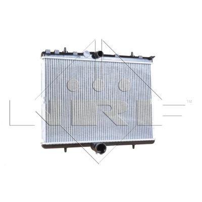Abbildung von NRF 53861 Kühler, Motorkühlung Aluminium 538 380 26 Kühlrippen gelötet CITROËN: Jumpy II Kastenwagen, C8, MPV, PEUGEOT: Expert Kastenwagen