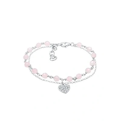 Abbildung von Elli Armband Damen Herz Kugel mit Kristalle in 925 Sterling Silber