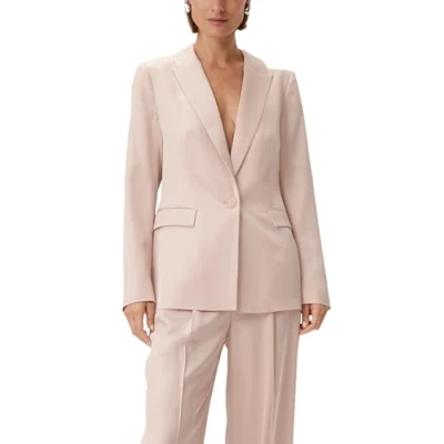 Abbildung von comma Blazer, Damen, Größe: 34, Helles beige