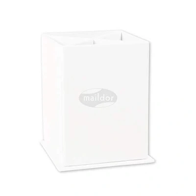 Abbildung von Maildor Clairefontaine 102307MD Stifteköcher (zum Gestalten, 8 x 11 cm, ideal für Ihre Bastelprojekte) 1 Stück weiß