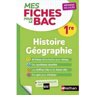 Abbildung von Mes Fiches pour le BAC 1re Histoire Géographie