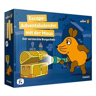 Abbildung von Franzis Spielzeug Adventskalender Escape mit Der Maus versteckte Burgschatz