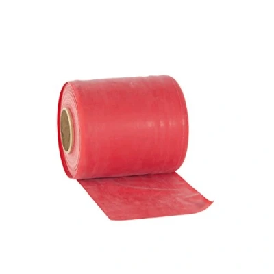 Abbildung von Rolyan Resistive Exercise Band, Halb Widerstand, Widerstand Band für Fitness und Workouts, Improve Kraft Mobilität, Ausrüstung Physiotherapie, Injury Rehab, Fitnessraum, Haus, Rot, 46 m