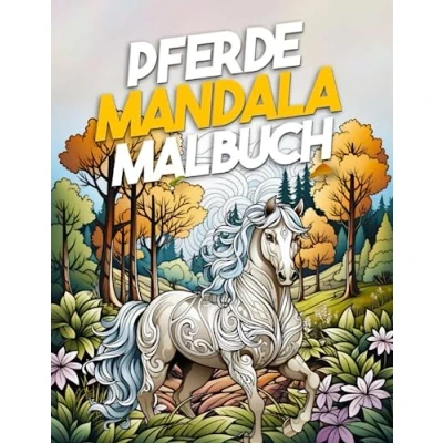Abbildung von Pferde Mandala Malbuch: Lustige und entspannende Mandalas 30 für Erwachsene Kinder