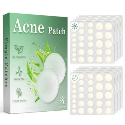 Abbildung von 450 Stück Pimple Patches Pickel Patch Anti Pflaster Acne Spot Acnemy Hydrocolloid Akne Korean Gesicht Pimples Pickelpflaster Microneedle FüR Pickelpatches Microneedling Needle