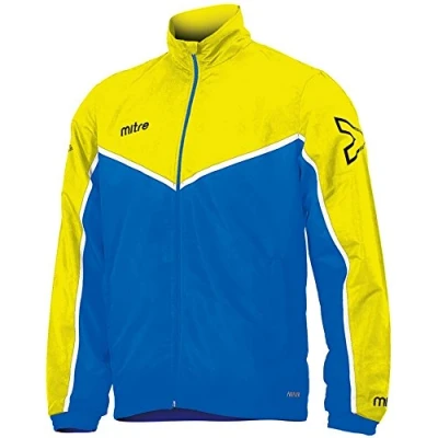Abbildung von Mitre Fußball Herren Primero Woven Training Track Jacket XXL Gelb/Königsblau/Weiß