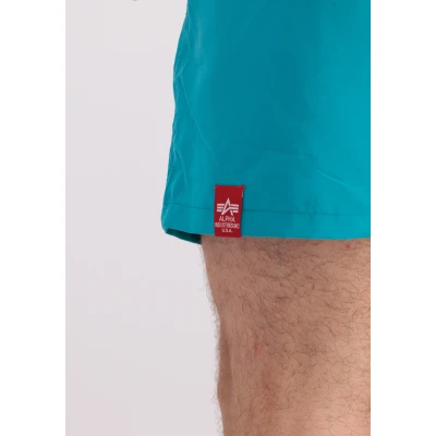 Abbildung von Alpha Industries Basic SWIM Badeshorts, Herren, Größe: Large, Blue lagoon