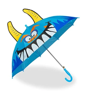 Abbildung von relaxdays Stockregenschirm Kinder Regenschirm &quot;Monster&quot;