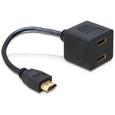 Abbildung von Delock Adapter HDMI Stecker zu 2X Buchse