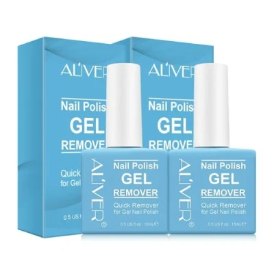 Abbildung von P Beauty Nagellackentferner Acetonfrei Professioneller Gel Entferner für Nägel in 3 Min Remover Gellack, Shellac, UV Lack Nail Nagellack Entfernung schnell &amp; schonend 2x 15ml