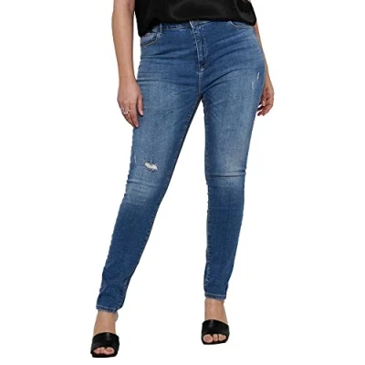 Abbildung von ONLY Carmakoma Carlaola Jeans Skinny Fit, Damen, Größe: 42x32, Light blue denim
