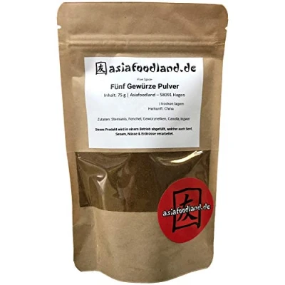 Abbildung von Asiafoodland Fünf Gewürze Pulver Five Spice, 1er Pack ( 1 x 75 g)