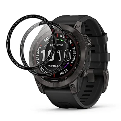Abbildung von SeNool Schutzfolie Kompatibel mit Garmin Fenix 7/7 Solar 47mm [2 Stück], 3D Full Coverage Displayschutz, [Anti Kratzer, Blasenfrei] Displayschutzfolie