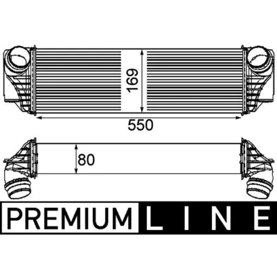 Abbildung von MAHLE ORIGINAL CI 185 000P Ladeluftkühler BMW: 5 Touring, Limousine, 7