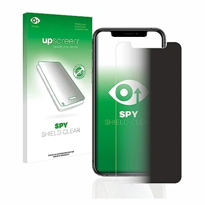 Abbildung von upscreen Anti Spy Blickschutzfolie für Apple iPhone Xs / 11 Pro Privacy Screen Displayschutz Folie [Sichtschutz, Blaulichtfilter]