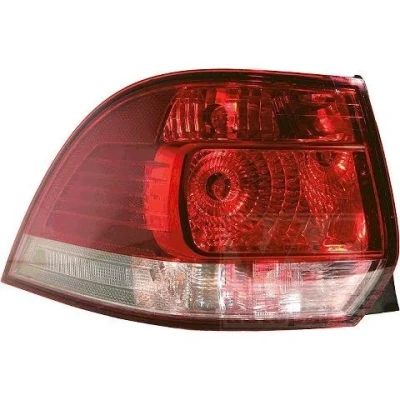 Abbildung von ABAKUS 441 1995L LD2UE Rückleuchte links äusserer Teil PY21W, P21W Rot Gehäuse mit schwarzem Innenteil ohne Lampenträger, Glühlampe