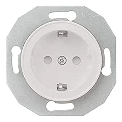 Abbildung von Schneider Electric WDE011103 SCHUKO Steckdose mit erhöhtem Berührungsschutz 16A Steckklemme, Schutzkontaktsteckdose, RENOVA weiss