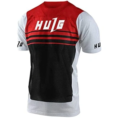 Abbildung von Herren Mountainbike MTB Top Kurzarm Atmungsaktiv Bequem Weich Feuchtigkeitstransport Radtrikot?Kurzarmtrikot Für Rennrad/Multisport/Fitness (style 20,L)
