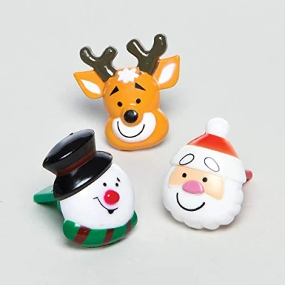 Abbildung von Baker Ross Pfeifen mit Weihnachtsmotiven, 6 Stück, sortiert