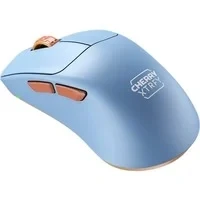 Abbildung von CHERRY XTRFY M64 Wireless Ultra Light Gaming Mouse, 2.4 GHz RF, Optimised for E Sports, Ergonomic Shape with Flat Front, Blue