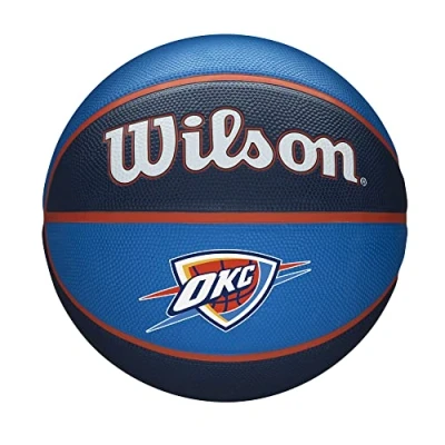 Abbildung von Wilson Basketball NBA TEAM TRIBUTE, OKLAHOMA CITY THUNDER, Outdoor, Gummi, Größe: 7