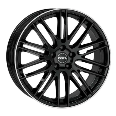 Abbildung von RIAL 5 loch 18Zoll 114.3mm Alufelge Kibo Schwarz hornpoliert KIB80838B83 2 Felge
