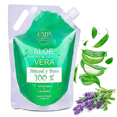 Abbildung von Bleu &amp; Marine Bretania After Sun Gel Aloe Vera Lavendel 2000ml Feuchtigkeitsversorgung Tiefenreparatur Erfrischende Formel Naturfarben Balsam Skin Repair Lotion