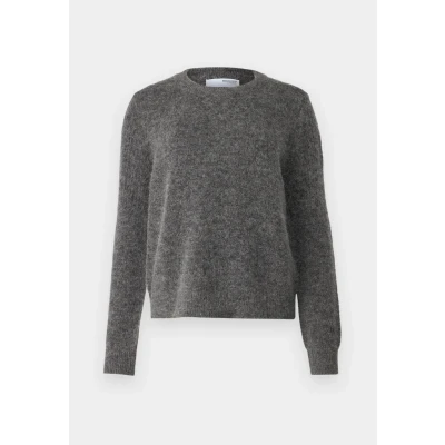 Abbildung von Selected Femme Slfsia Strickpullover, Damen, Größe: 36, Medium grey