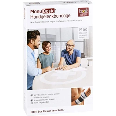 Abbildung von Bort Manubasic Bandage links large silber