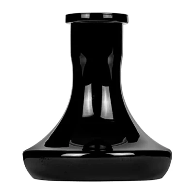 Abbildung von Moze Breeze Two Bowl Black Premium Shishaglas für Steckpfeifen, klein und handlich optimale Geometrie direkten Anzug angenehmes Rauchvolumen