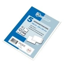 Abbildung von Elepa Faltentaschen Securitex B4 130g/qm haftklebend weiß VE=5 Stück