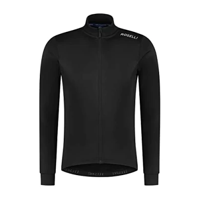 Abbildung von Rogelli Core Radtrikot Herren Fahrradtrikot Langarm Schwarz Größe M