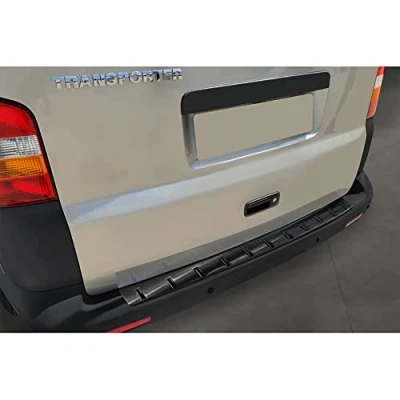 Abbildung von Avisa Schwarz Edelstahl Heckstoßstangenschutz kompatibel mit Volkswagen Transporter T5 2003 2015 inkl. Multivan/Caravelle &#039;Strong Edition&#039;