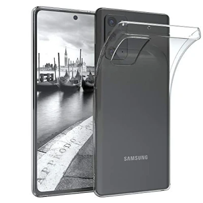 Abbildung von EAZY CASE Hülle kompatibel mit Samsung Galaxy Note 20 / 5G Schutzhülle Silikon, Ultra dünn, Slimcover, Handyhülle, Silikonhülle, Backcover, Durchsichtig, Klar Transparent