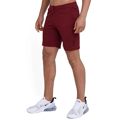 Abbildung von TCA Herren Aeron Gym und Running Shorts mit Taschen Cabernet, L