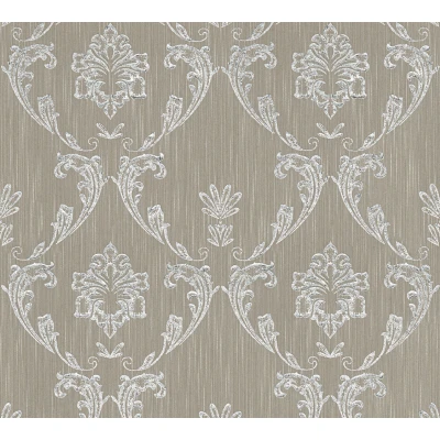 Abbildung von Architects Paper Textiltapete &quot;Metallic Silk&quot;, Barock matt glänzend, Ornament Tapete