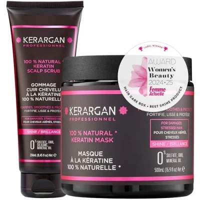 Abbildung von Kerargan Duo Maske und Peeling mit Keratin 2 ml