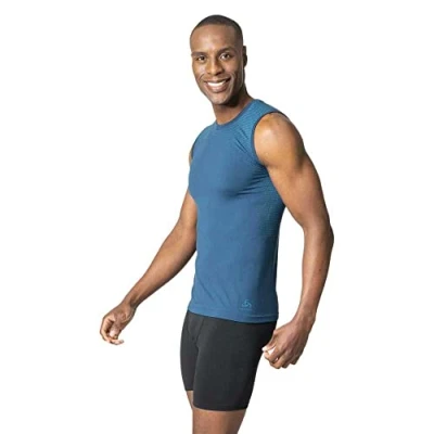 Abbildung von ODLO Unterhemd/shirt, Herren, Größe: 46/48, blue wing teal saxony