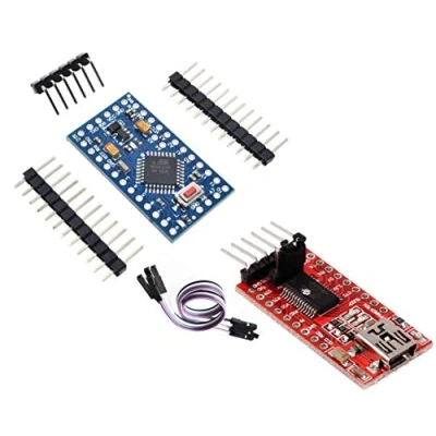 Abbildung von TECNOIOT Pro Mini Atmega 328P 5V/16MHz + FTDI FT232RL USB a TTL Serial Converter